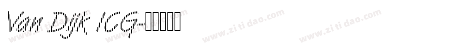Van Dijk ICG字体转换